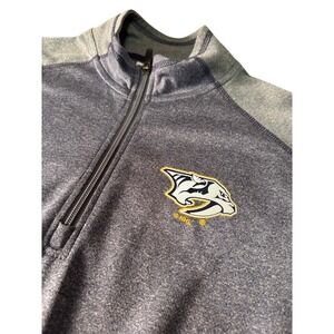 Nashville Predators NHL Hockey Quarter Zip Pullover Shirt Small